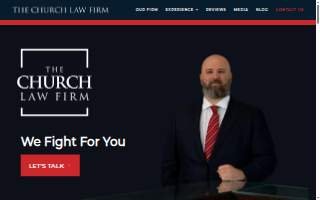 The Church Law Firm, LLC website