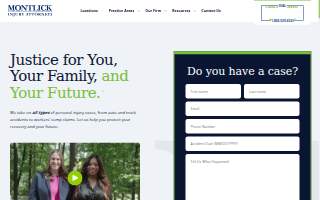 Montlick Injury Attorneys of Atlanta website