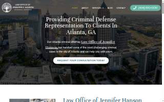 Law Office of Jennifer S. Hanson website
