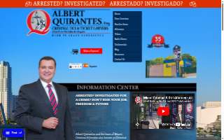 Albert Quirantes, Esq. Criminal DUI & Ticket Lawyers website