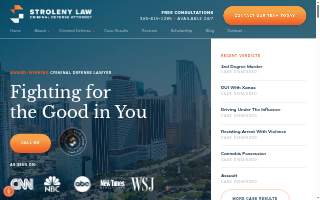 Stroleny Law: Criminal Defense Attorney of Miami website