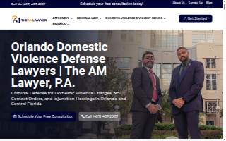 The AM Lawyer P.A.: Domestic Violence & Criminal Defense Attorneys website