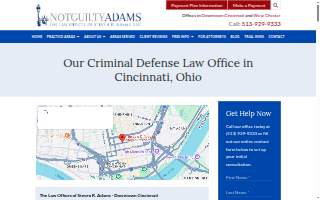 The Law Offices of Steven R. Adams, LLC website