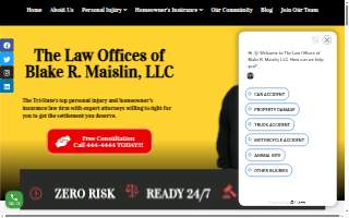 Law Offices of Blake R. Maislin, LLC website
