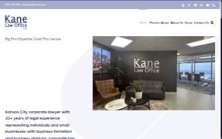 Kane Law Office website