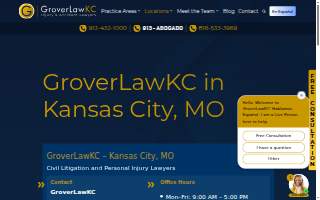 GroverLawKC of Kansas City website