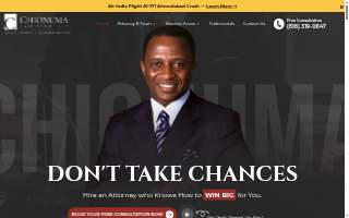 Chionuma Law Firm, LLC - Accident & Injury Attorneys website