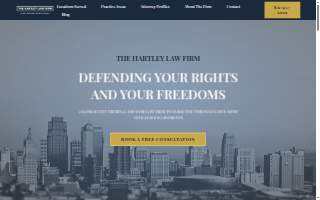 The Hartley Law Firm website