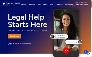 Bloom Legal Network website