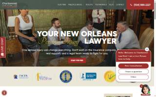 Charbonnet Law Firm website