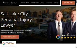 Parker & McConkie Personal Injury Lawyers Salt Lake City website