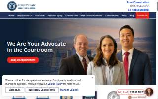 Liberty Law website