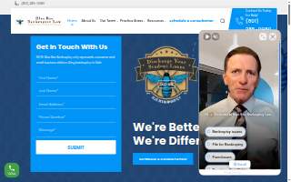 Blue Bee Bankruptcy Law website