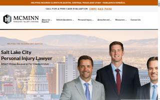 McMinn Personal Injury Lawyers Salt Lake City website