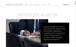 Dimov Tax Specialist website