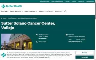 Sutter Solano Cancer Center, Vallejo website