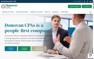Donovan CPAs website