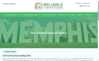 Reliable Accounting Solutions website