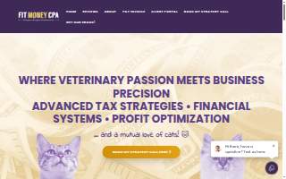Fit Money CPA Louisville Tax Advisory & Bookkeeping website