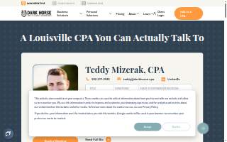 Dark Horse CPAs of Louisville website