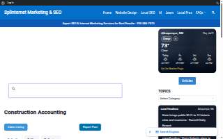 Construction Accounting website