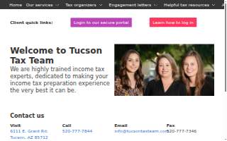 Tucson Tax Team website