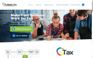 Fusion CPA website