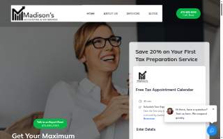 Madison's Accounting & Tax Service, LLC website