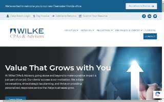 Wilke CPAs & Advisors, LLP website