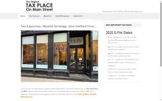 The Original Tax Place on Main Street powered by Hicks & Mann Wealth Management website