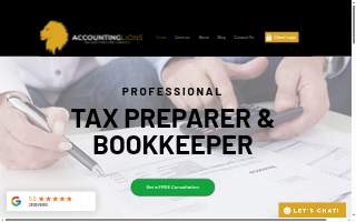 Accounting Lions website