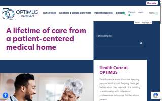 OPTIMUS Health Care of Bridgeport website