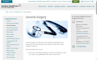 St. Vincent's Surgical Associates website