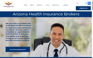 AZ Health Insurance Brokers website
