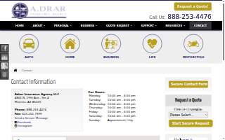Adrar Insurance Agency website
