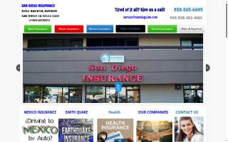 San Diego Insurance website