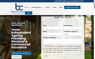Brooks Cannon Insurance Group website