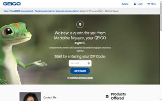 Madeline Nguyen - GEICO Insurance Agent website