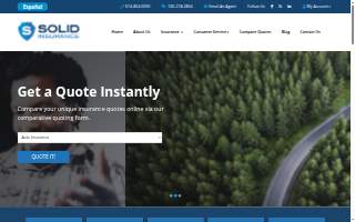 Solid Insurance website