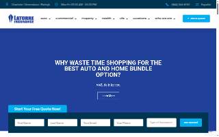 Latorre Insurance website