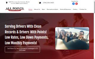All Points Insurance website