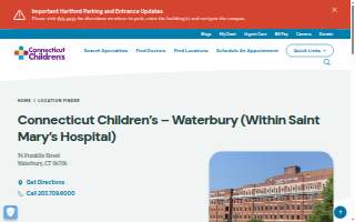 Connecticut Children's - Waterbury website