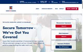 Square State Insurance website