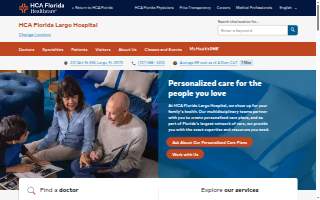HCA Florida Largo Hospital website