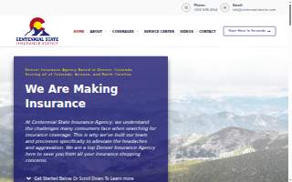 Centennial State Insurance Agency website