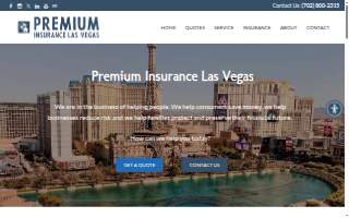 Premium Insurance Las Vegas website