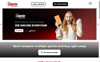 Superior Insurance website