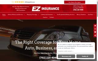 EZ Insurance Agency website