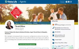 Globe Life Liberty National Division: Terah Mims Agency website