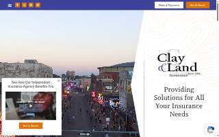 Clay & Land Insurance, Inc. website